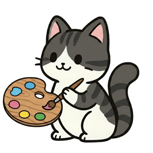 Kiko com a paleta de cores personalizando